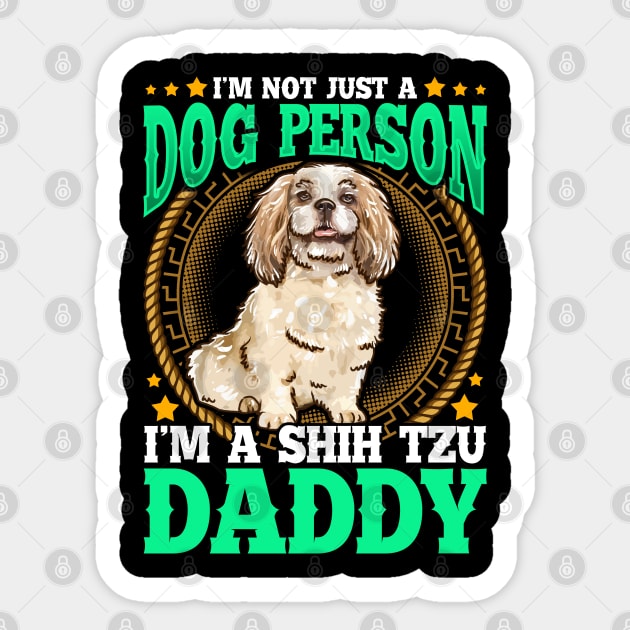 SHIH TZU Dad Design Fathers Day Sticker by creative